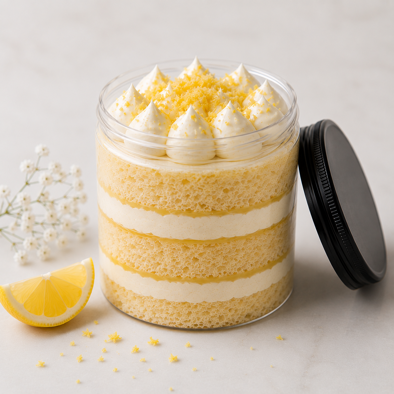 Lemon Cake Jar